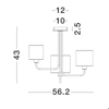 Lampadario camera moderna marrone grigio beige