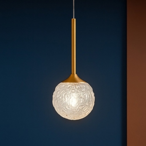 Lampada pendente per comodino stanza da letto oro
