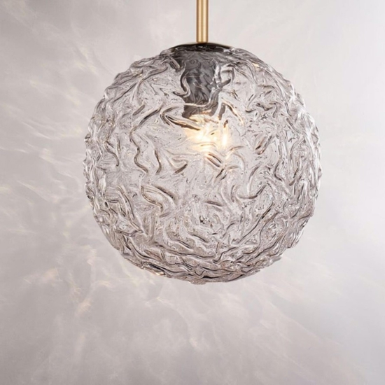 Lampada pendente per comodino stanza da letto oro