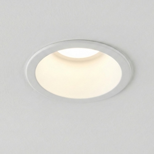 Faretto bianco rotondo da incasso a soffitto in metallo
