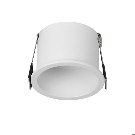 Faretto bianco rotondo da incasso a soffitto in metallo