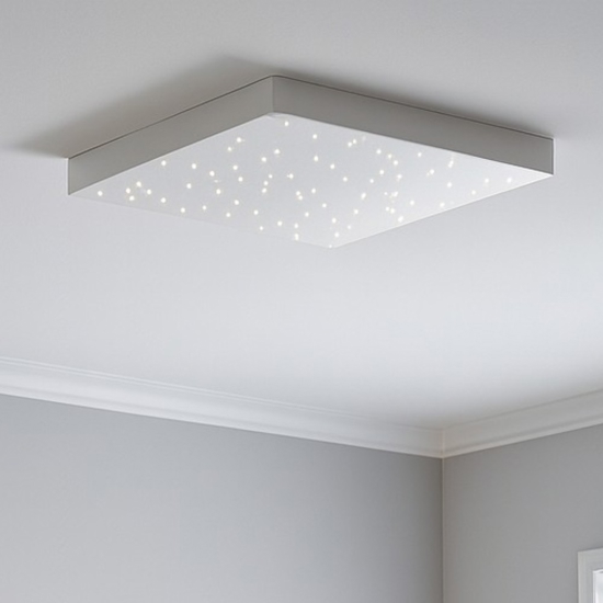 Plafoniera pannello per camera da letto cielo stellato bianco led 3000k 4000k 8w