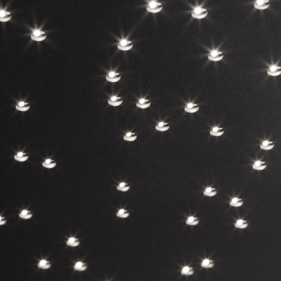 Plafoniera pannello led cielo stellato nero 30x30