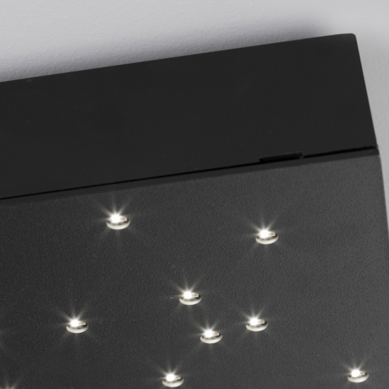 Plafoniera pannello led cielo stellato nero 30x30