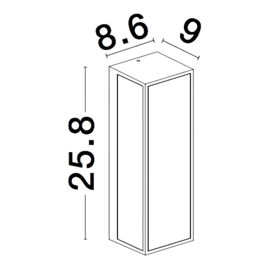 Applique da esterno antracite ip65