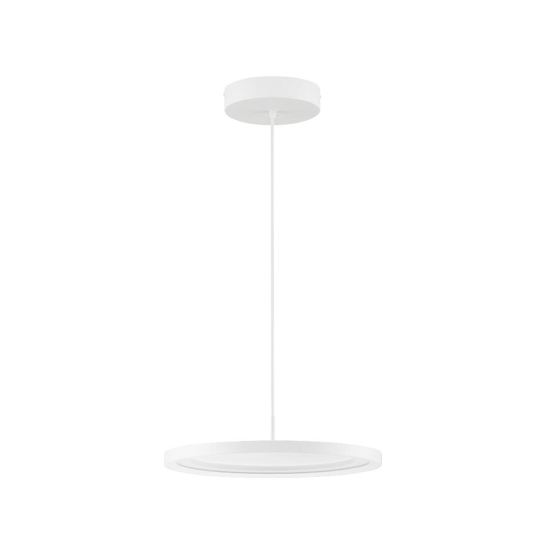 Lampadario per tavolo da pranzo tondo bianco led 3000k dimmerabile