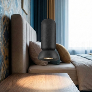 Lampada a sospensione di ceramica nera design moderna