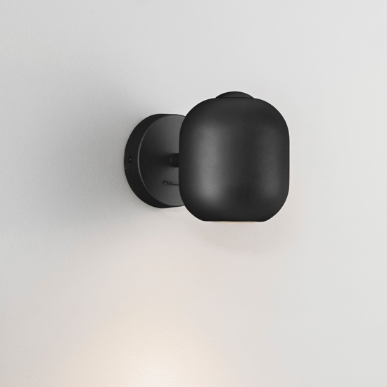 Applique da comodino per camera da letto orientabile nera moderna