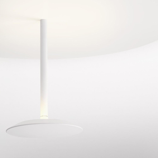 Plafoniera nina moderna bianca led 15w 3000k dimmerabile
