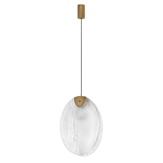 Lampada a sospensione l30cm conchiglia di vetro per camera da letto