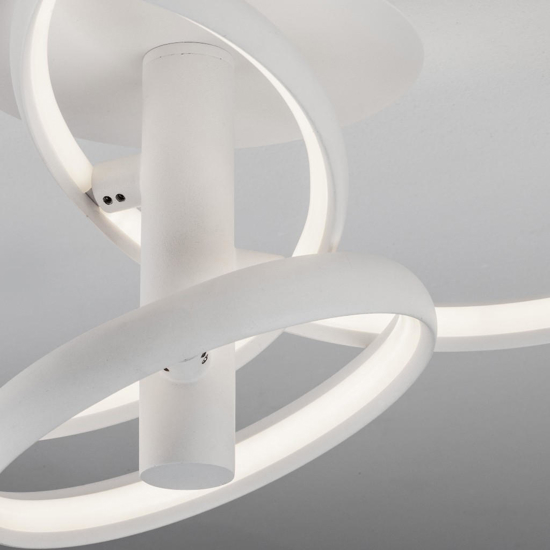 Plafoniera moderna bianca orientabile led 3000k dimmerabile