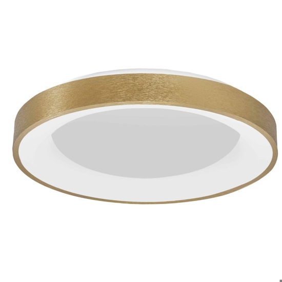 Plafoniera per camera da letto cerchio led 50w 3000k dimmerabile oro