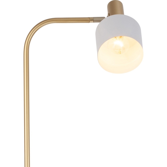 Piantana da lettura bianco oro stile contemporaneo