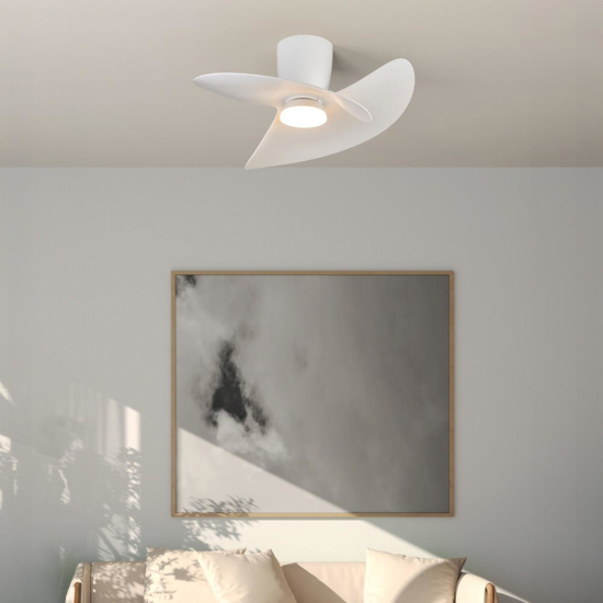 Ventilatore a pale da soffitto con luce led cct max 13mq con telecomando