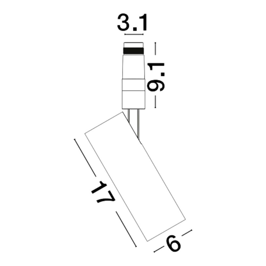 Faretto spoty da incasso bianco led 23w 3000k cri90 orientabile