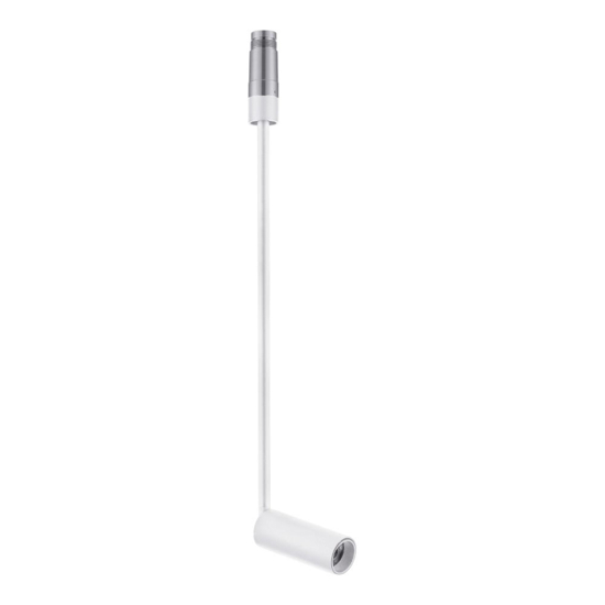 Faretto a sospensione h40cm spoty bianco da incasso led 7w 3000k cri90