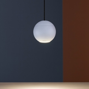 Lampada spoty sfera bianca a sospensione da incasso per controsoffitto