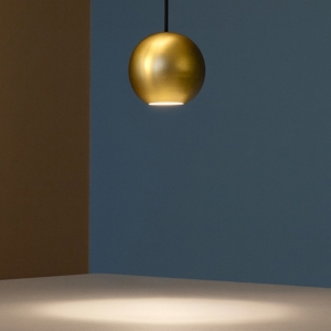 Lampada spoty a sospensione sfera oro led incasso per controsoffitto