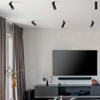 Faro a soffitto spoty nero led 35w 3000k orientabile cri90
