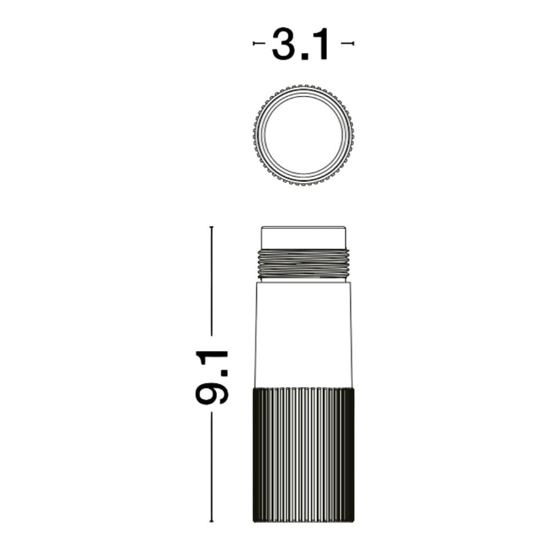 Faretto da incasso nero led dali 12w 3000k cri90 spoty