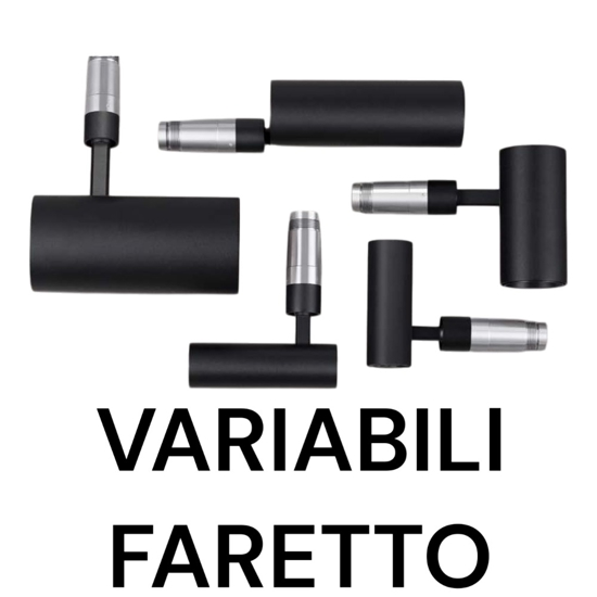 Faretto spoty da incasso led 48v 6w 3000k cri90 dali nero orientabile