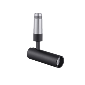 Faretto spoty nero led 8w 3000k dali cri90 da incasso orientabile