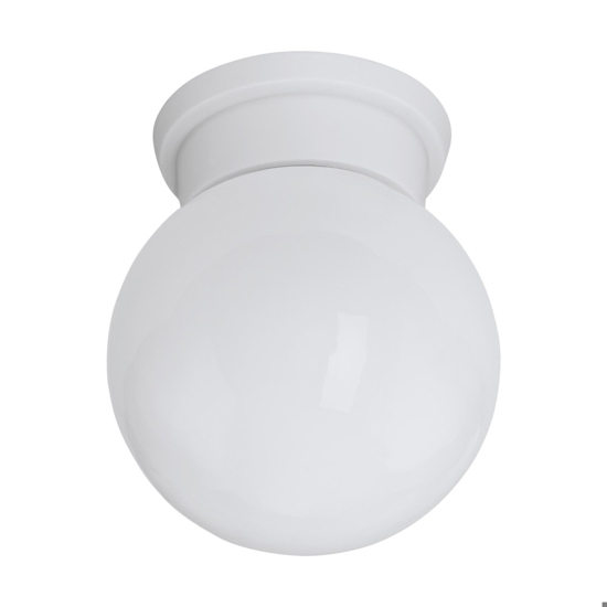 Plafoniera lampada da soffitto sfera di vetro bianco eglo durelo