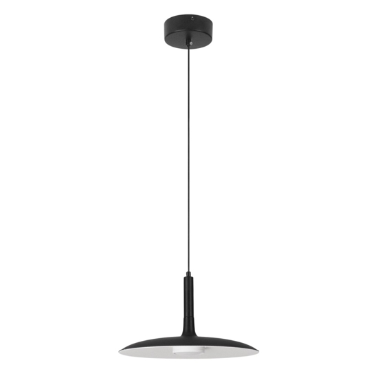 Lampadario da cucina moderna nero led 12w 3000k