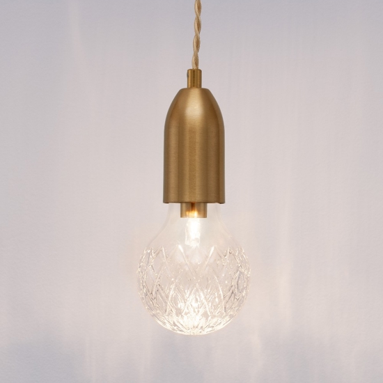 Lampada a sospensione a singola luce oro stile contemporaneo