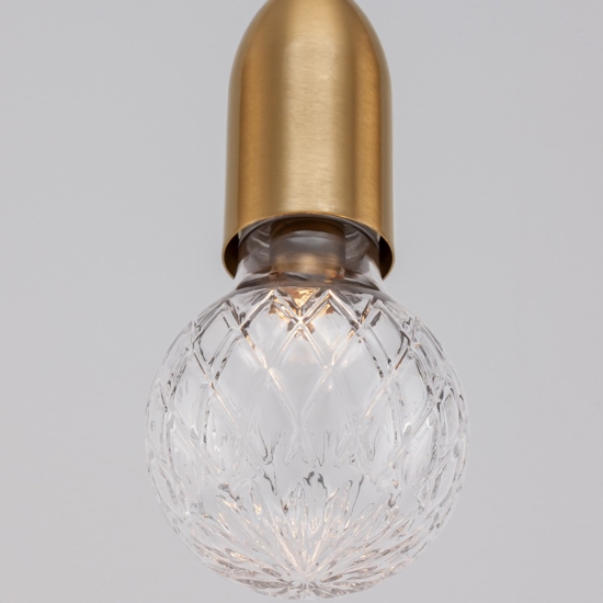 Lampada a sospensione a singola luce oro stile contemporaneo