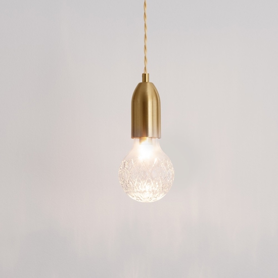Lampada a sospensione a singola luce oro stile contemporaneo