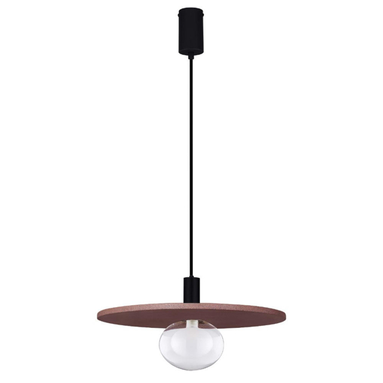 Lampadario moderno hos disco rosso in cemento