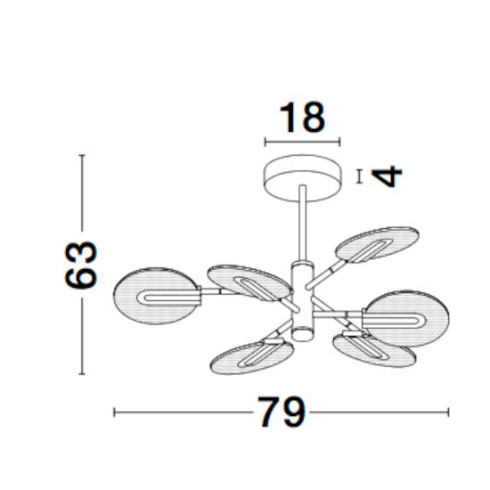 Lampadario moderno per tavolo da pranzo nero e oro led 3000k
