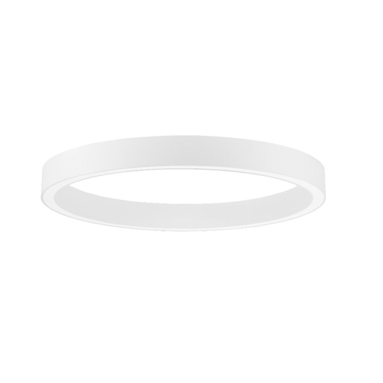Plafoniera moderna led 3000k dimmerabile cerchio bianco 80 cm