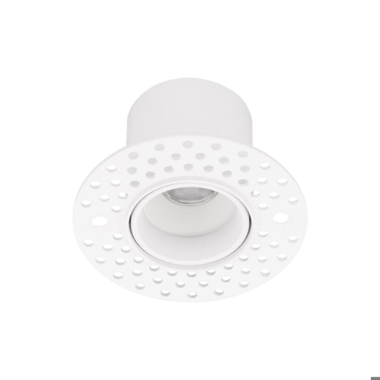 Faretto incasso tondo bianco per cartongesso 3w 3000k ottica 36