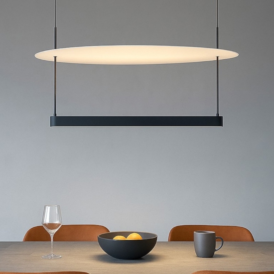 Lampadario moderno led 40w 3000k dimmerabile per sala da pranzo