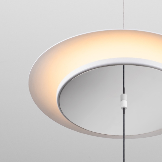 Lampada da terra piantana sospesa led a soffitto moderna bianca