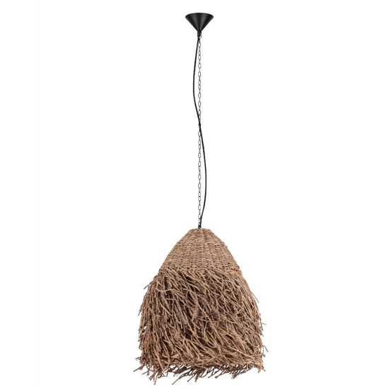 Lampadario rattan cupola alga marina