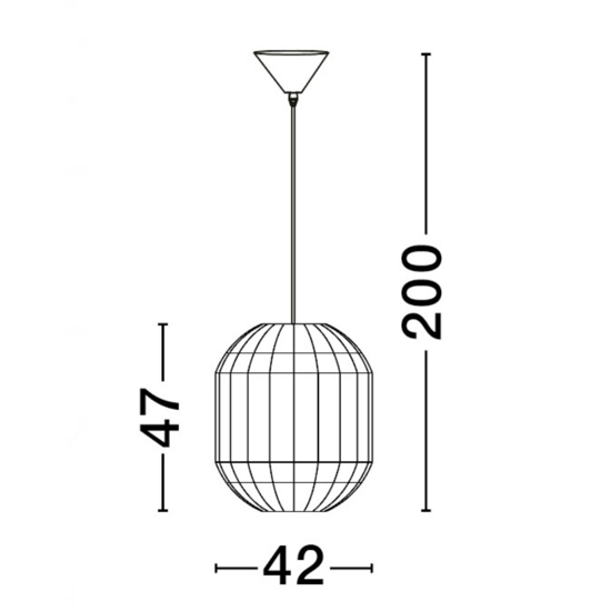 Lampadario da cucina rustica in giacinto