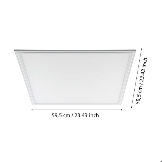 Plafoniera led 4000k da incasso eglo salobrena