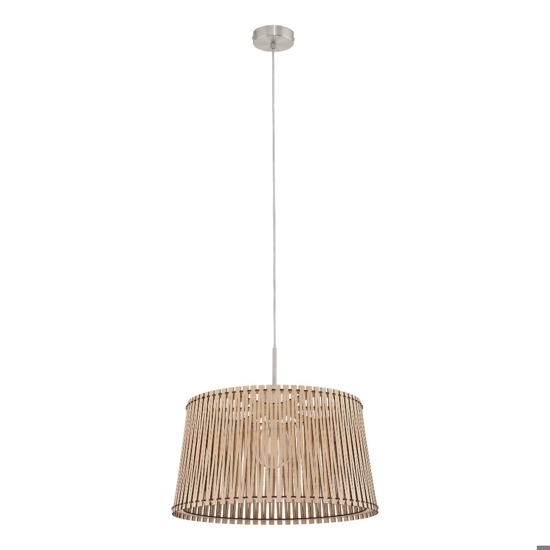 Sendero eglo lampadario cucina paralume traforato in legno