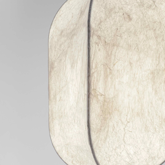 Lampada a sospensione bianco seta di gelso 30cm