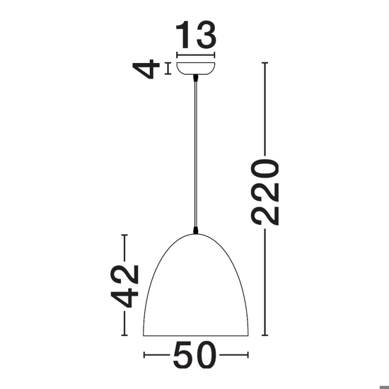 Lampadario cupola 50cm nero carta seta di gelso per sala da pranzo