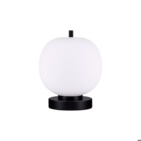 Lampada da comodino moderna nera per camera da letto