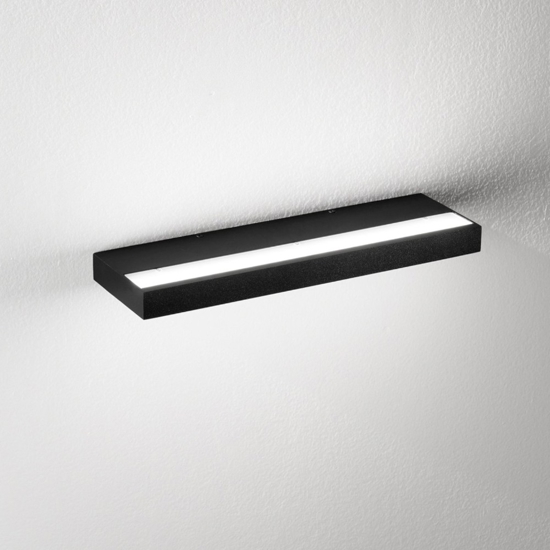 Applique isyluce duplex moderna led 40w 3000k-4000k nera