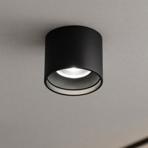 Faretto led da soffitto cilindro nero 20w 3000k isyluce focus