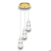 Lampadario camera matrimoniale oro perle a grappolo led 23w 3000k
