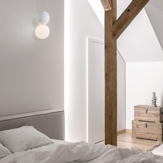 Lampada sfere pendenti da comodino per camera da letto