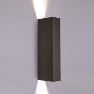Applique nero design modernaa38140n fascio luce stretto squadrato