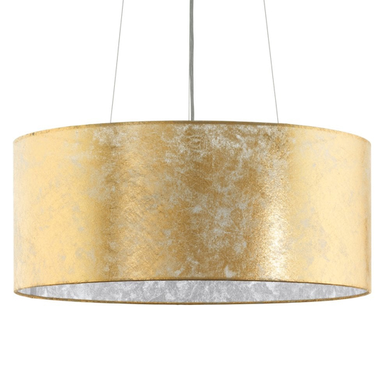 Lampadario stanza da letto classica cilindro oro viserbella eglo